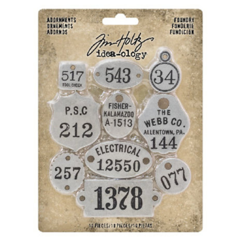 Tim Holtz  Idea-ology Adornments Foundry (10pcs) (TH93690)